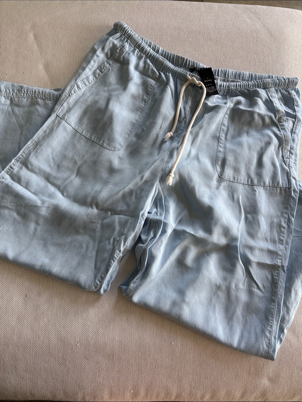 Light Blue Women’s Drawstring Pants